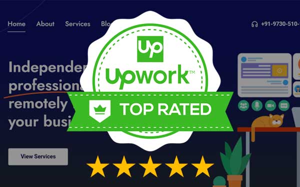 WebAdroit Earns Top Rated Freelancer Upwork Badge